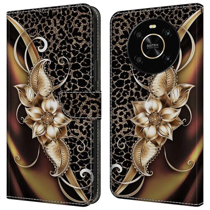 For Honor X9 5G Scratch-Resistant Mobile Phone Case Shockproof Pattern Wallet Stand Cover