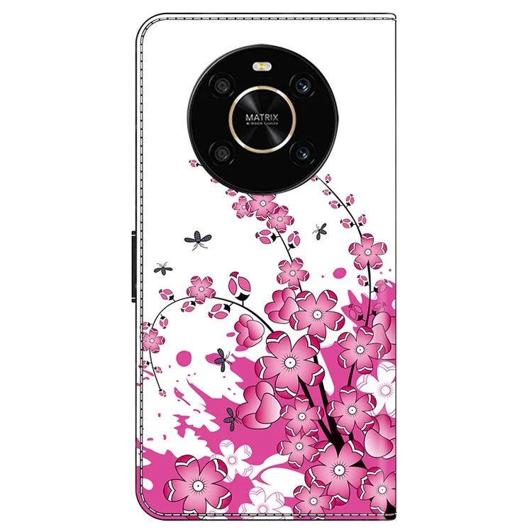 For Honor X9 5G Scratch-Resistant Mobile Phone Case Shockproof Pattern Wallet Stand Cover