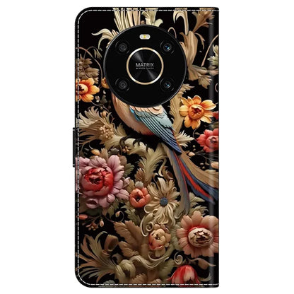 For Honor X9 5G Scratch-Resistant Mobile Phone Case Shockproof Pattern Wallet Stand Cover