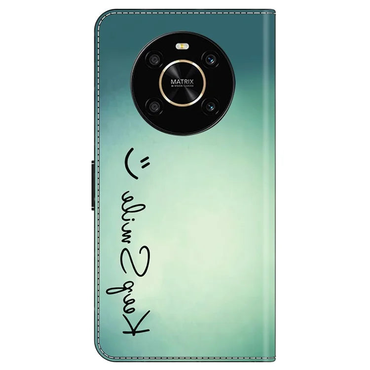 For Honor X9 5G Scratch-Resistant Mobile Phone Case Shockproof Pattern Wallet Stand Cover