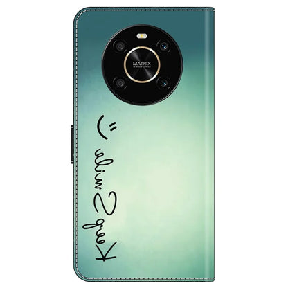 For Honor X9 5G Scratch-Resistant Mobile Phone Case Shockproof Pattern Wallet Stand Cover