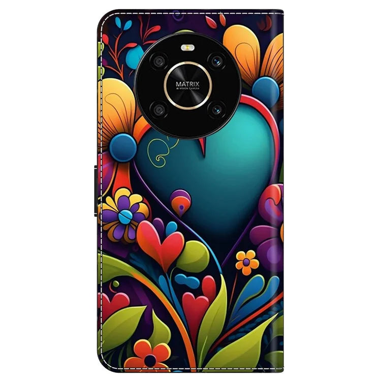 For Honor X9 5G Scratch-Resistant Mobile Phone Case Shockproof Pattern Wallet Stand Cover