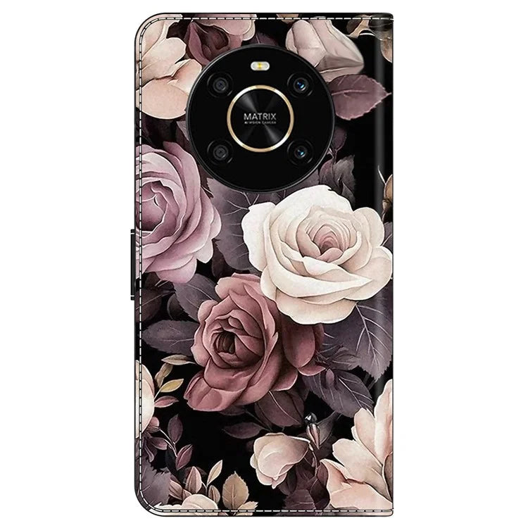 For Honor X9 5G Scratch-Resistant Mobile Phone Case Shockproof Pattern Wallet Stand Cover