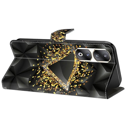 For Honor 90 Pro Case PU Leather Card Slots Phone Back Cover Pattern Printing Design