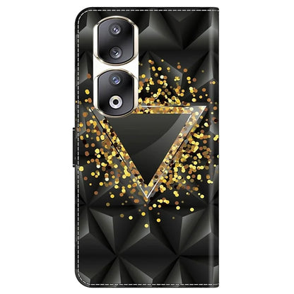 For Honor 90 Pro Case PU Leather Card Slots Phone Back Cover Pattern Printing Design