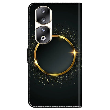 For Honor 90 Pro Case PU Leather Card Slots Phone Back Cover Pattern Printing Design