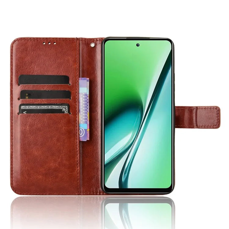 For itel RS4 4G Case Leather Drop Protection Wallet Phone Case with Folding Stand
