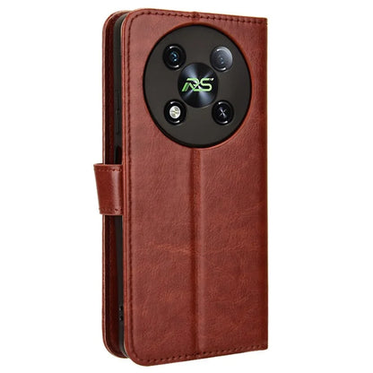 For itel RS4 4G Case Leather Drop Protection Wallet Phone Case with Folding Stand