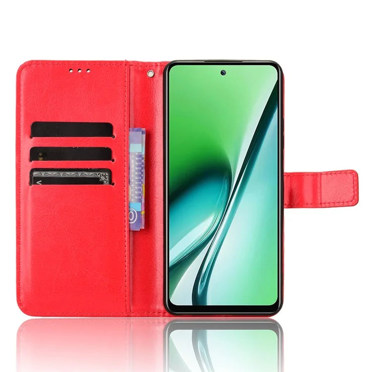 For itel RS4 4G Case Leather Drop Protection Wallet Phone Case with Folding Stand