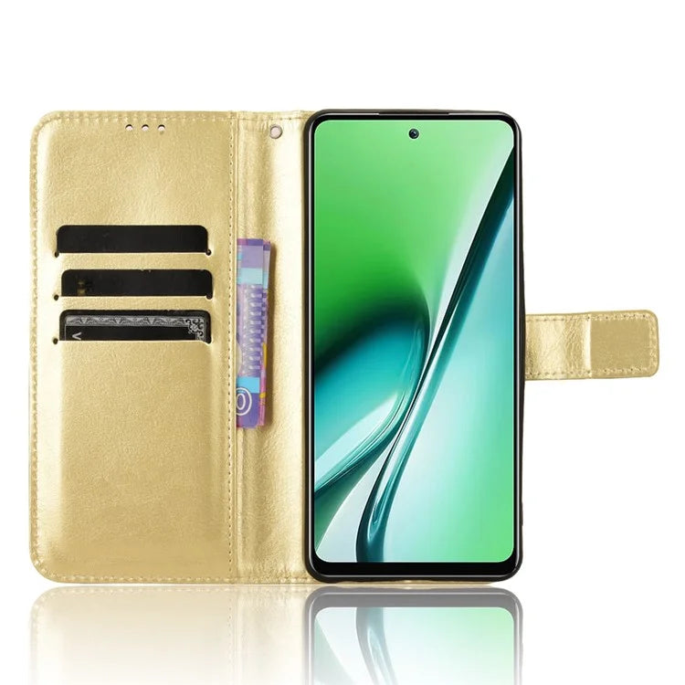 For itel RS4 4G Case Leather Drop Protection Wallet Phone Case with Folding Stand