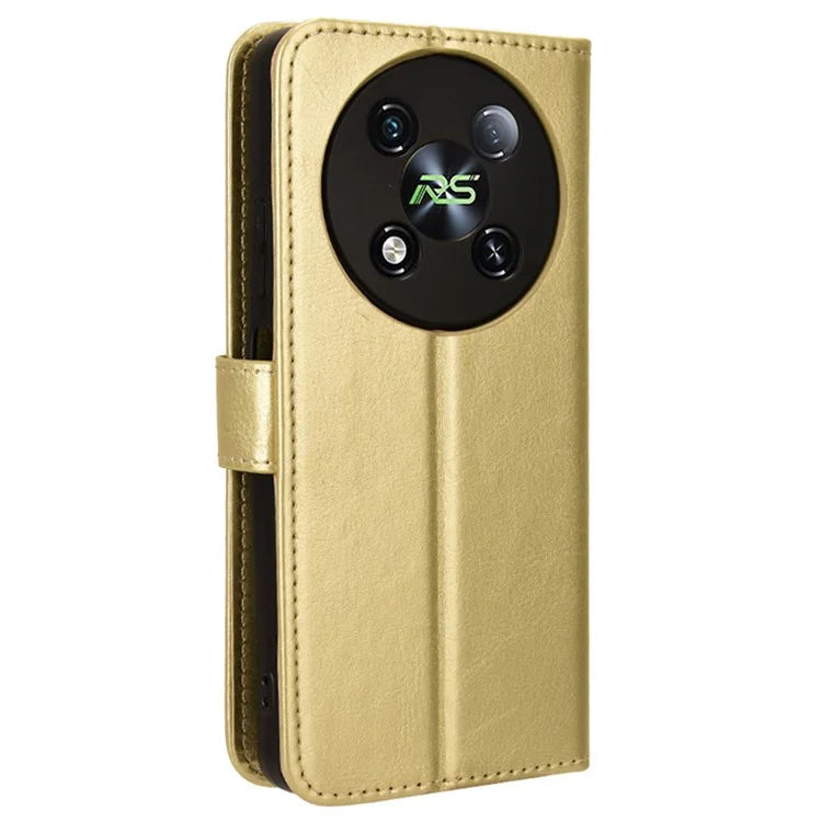 For itel RS4 4G Case Leather Drop Protection Wallet Phone Case with Folding Stand