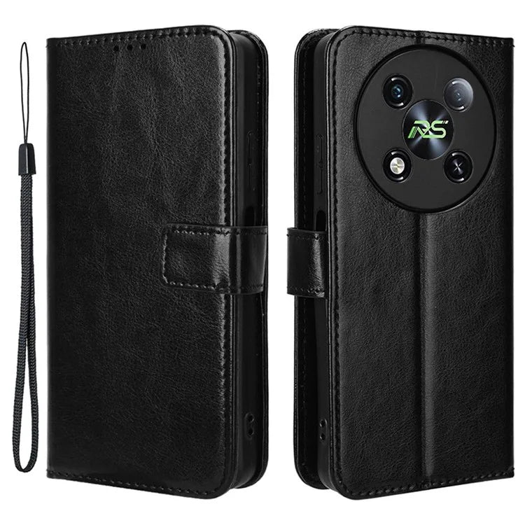 For itel RS4 4G Case Leather Drop Protection Wallet Phone Case with Folding Stand
