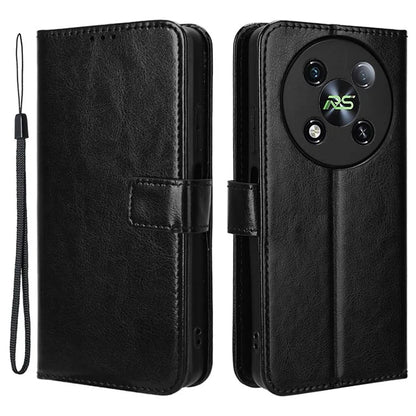 For itel RS4 4G Case Leather Drop Protection Wallet Phone Case with Folding Stand