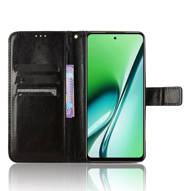 For itel RS4 4G Case Leather Drop Protection Wallet Phone Case with Folding Stand