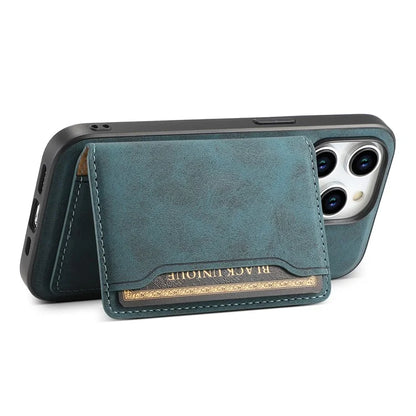 DENIOR D13 For iPhone 15 Pro Cases Leather+TPU+PC Phone Cover Compatible with Magsafe