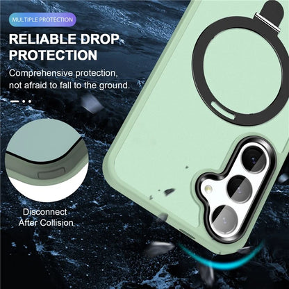 For Samsung Galaxy S24 Ultra PC Case Kickstand Protective Cover Compatible with MagSafe
