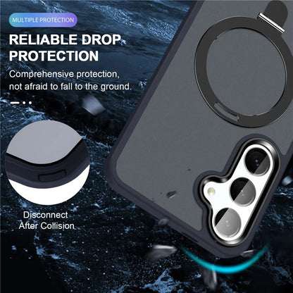 For Samsung Galaxy S24 Ultra PC Case Kickstand Protective Cover Compatible with MagSafe