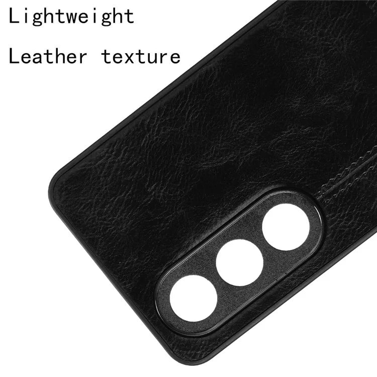 For OnePlus Ace 3V 5G Case PU Leather+PC+TPU Phone Back Cover Stitching Line Design