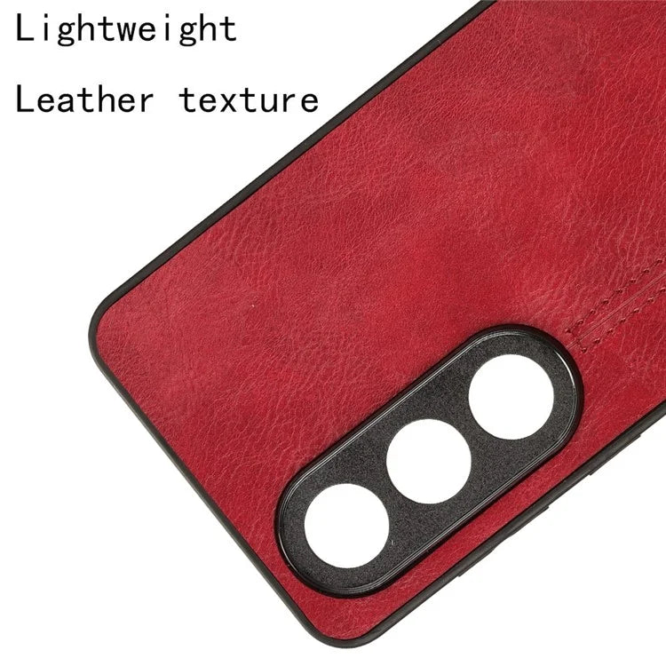For OnePlus Ace 3V 5G Case PU Leather+PC+TPU Phone Back Cover Stitching Line Design