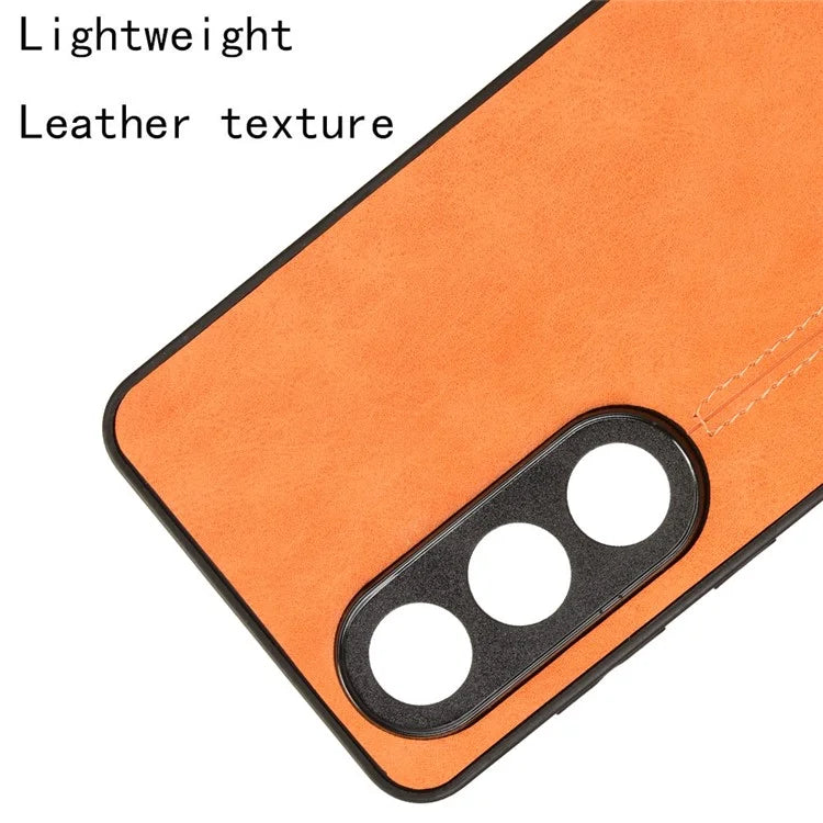 For OnePlus Ace 3V 5G Case PU Leather+PC+TPU Phone Back Cover Stitching Line Design