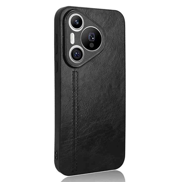 For Huawei Pura 70 Case PU+PC+TPU Phone Back Cover Stitching Line Design