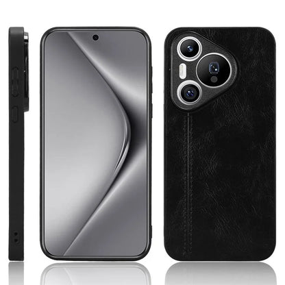 For Huawei Pura 70 Case PU+PC+TPU Phone Back Cover Stitching Line Design