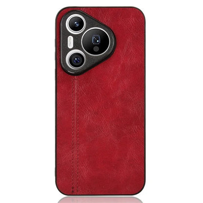 For Huawei Pura 70 Case PU+PC+TPU Phone Back Cover Stitching Line Design
