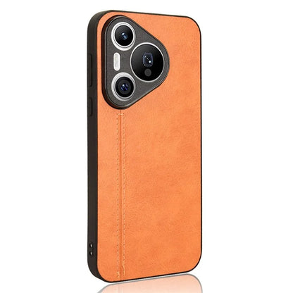 For Huawei Pura 70 Case PU+PC+TPU Phone Back Cover Stitching Line Design