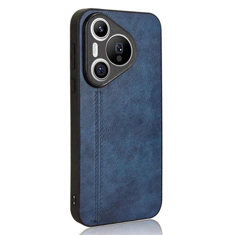 For Huawei Pura 70 Case PU+PC+TPU Phone Back Cover Stitching Line Design