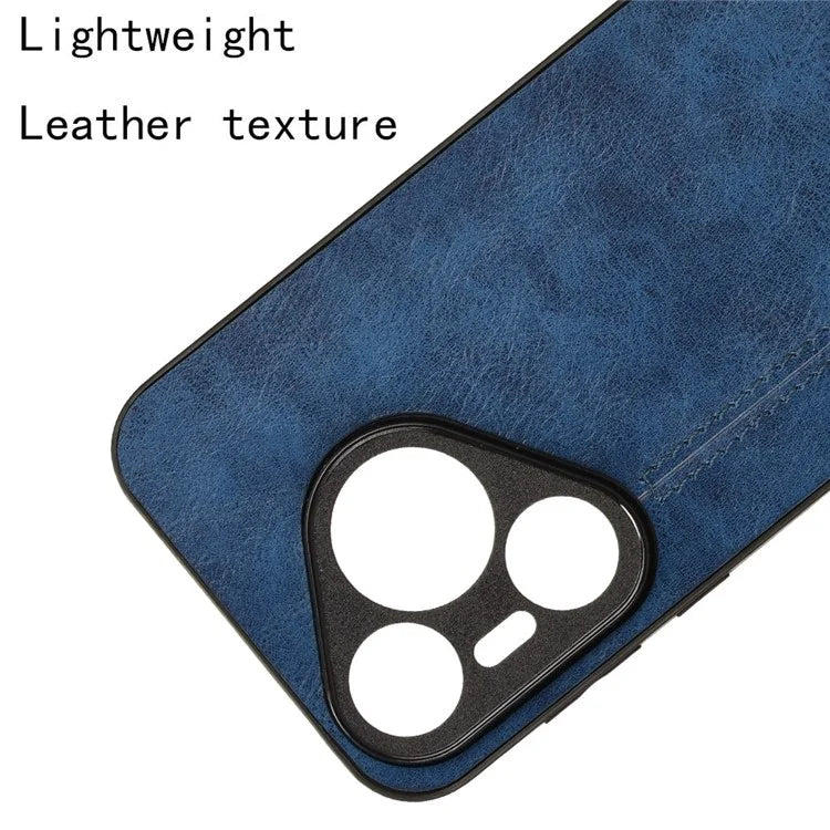 For Huawei Pura 70 Case PU+PC+TPU Phone Back Cover Stitching Line Design