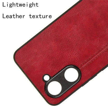 For vivo Y03 Case Stitching Line Design Leather+PC+TPU Phone Cover