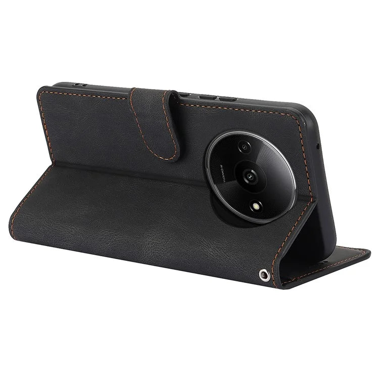 For Xiaomi Redmi A3 / Poco C61 4G Cell Phone Cases Magnetic Clasp Leather Stand Cover