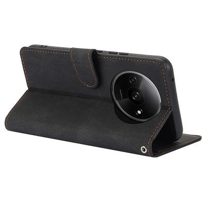 For Xiaomi Redmi A3 / Poco C61 4G Cell Phone Cases Magnetic Clasp Leather Stand Cover