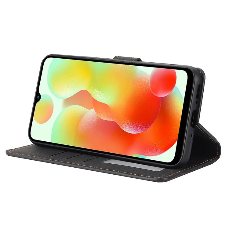 For Xiaomi Redmi A3 / Poco C61 4G Cell Phone Cases Magnetic Clasp Leather Stand Cover