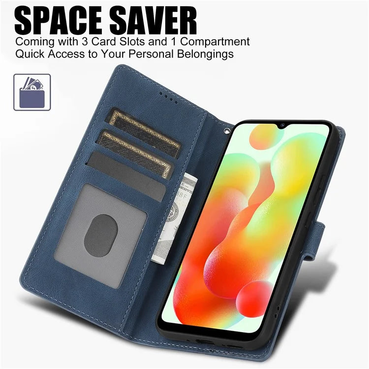 For Xiaomi Redmi A3 / Poco C61 4G Cell Phone Cases Magnetic Clasp Leather Stand Cover