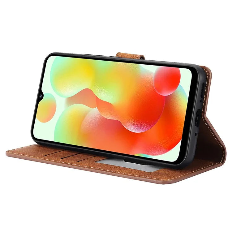 For Xiaomi Redmi A3 / Poco C61 4G Cell Phone Cases Magnetic Clasp Leather Stand Cover