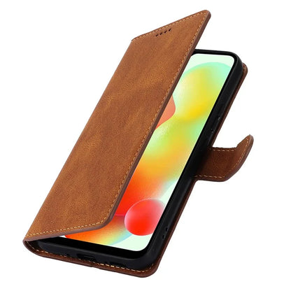 For Xiaomi Redmi A3 / Poco C61 4G Cell Phone Cases Magnetic Clasp Leather Stand Cover