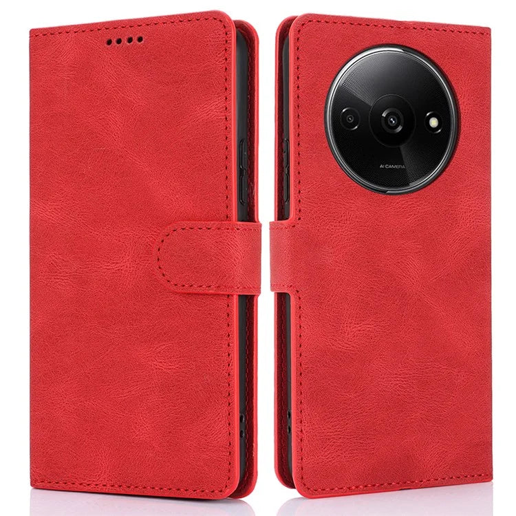 For Xiaomi Redmi A3 / Poco C61 4G Cell Phone Cases Magnetic Clasp Leather Stand Cover