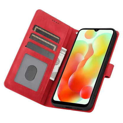For Xiaomi Redmi A3 / Poco C61 4G Cell Phone Cases Magnetic Clasp Leather Stand Cover