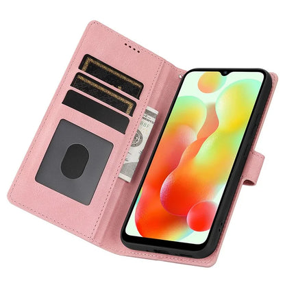 For Xiaomi Redmi A3 / Poco C61 4G Cell Phone Cases Magnetic Clasp Leather Stand Cover