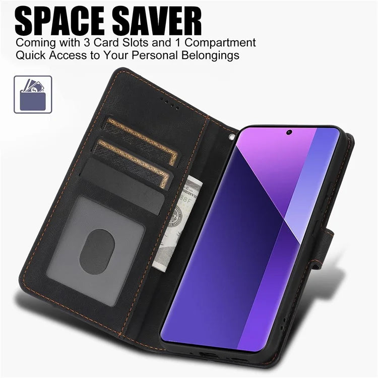 For Xiaomi Redmi Note 13 Pro+ 5G Cell Phone Cases Magnetic Clasp Leather Stand Cover