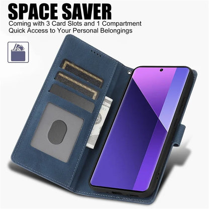 For Xiaomi Redmi Note 13 Pro+ 5G Cell Phone Cases Magnetic Clasp Leather Stand Cover