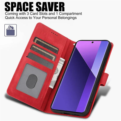 For Xiaomi Redmi Note 13 Pro+ 5G Cell Phone Cases Magnetic Clasp Leather Stand Cover
