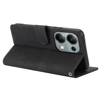 For Xiaomi Redmi Note 13 5G / Redmi Note 13 5G (China) Case Magnetic Clasp Leather Stand Card Slot Cover
