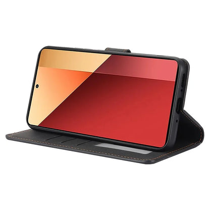 For Xiaomi Redmi Note 13 5G / Redmi Note 13 5G (China) Case Magnetic Clasp Leather Stand Card Slot Cover