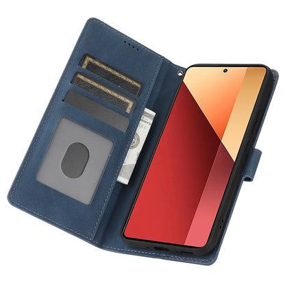 For Xiaomi Redmi Note 13 5G / Redmi Note 13 5G (China) Case Magnetic Clasp Leather Stand Card Slot Cover