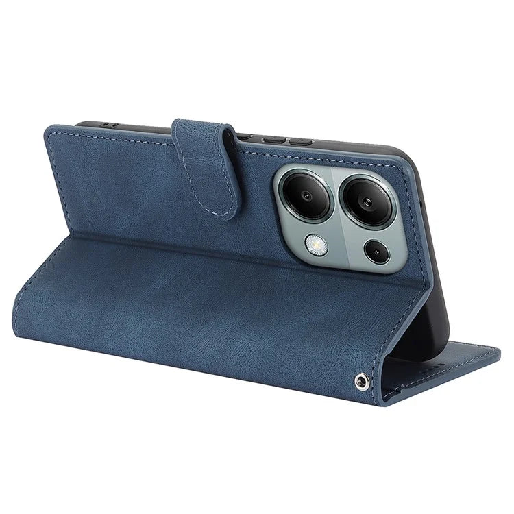 For Xiaomi Redmi Note 13 5G / Redmi Note 13 5G (China) Case Magnetic Clasp Leather Stand Card Slot Cover