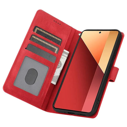 For Xiaomi Redmi Note 13 5G / Redmi Note 13 5G (China) Case Magnetic Clasp Leather Stand Card Slot Cover