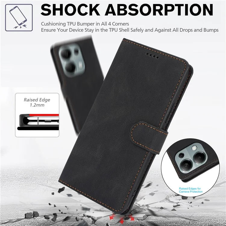 For Xiaomi Redmi Note 13 Pro 5G / Poco X6 5G Cases Magnetic Clasp Leather Cell Phone Cover