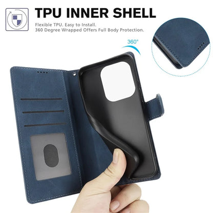 For Xiaomi Redmi Note 13 Pro 5G / Poco X6 5G Cases Magnetic Clasp Leather Cell Phone Cover